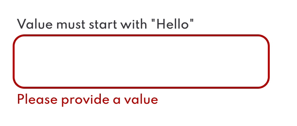 Text input componentText input component with validation.